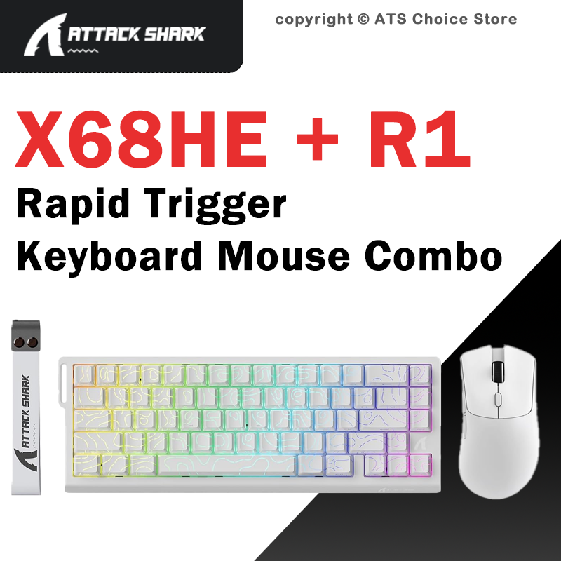 Gaming Accessories Uk - Clavier magnétique ATTACK SHARK X68 HE