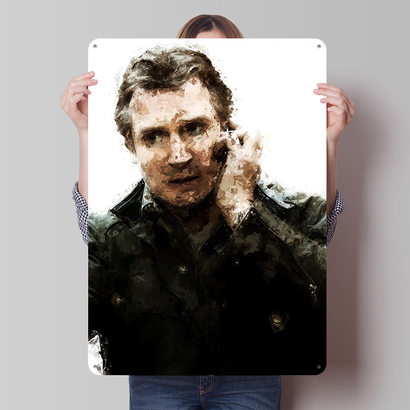 Vintage Gaming Accessories - Affiche d'art imprimée Liam Neeson, décoration