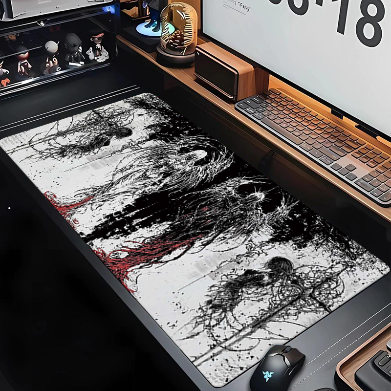 Gaming Accessories Computer - Tapis de souris en caoutchouc antidérapant,