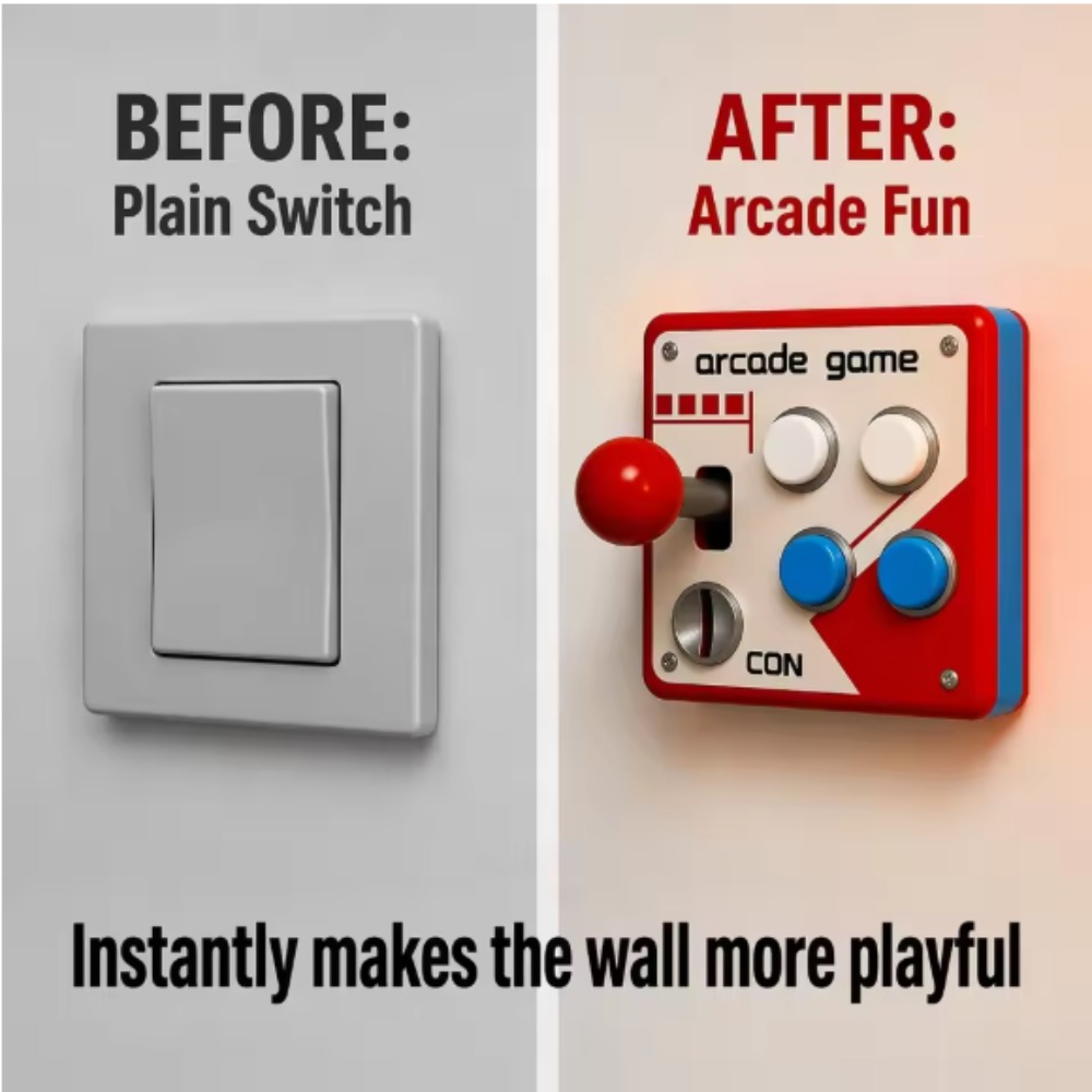 Vintage Gaming Accessories - Cache-prise de joystick rétro pour borne