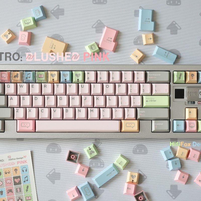 Vintage Gaming Accessories - Ensemble de capuchons de touches thème