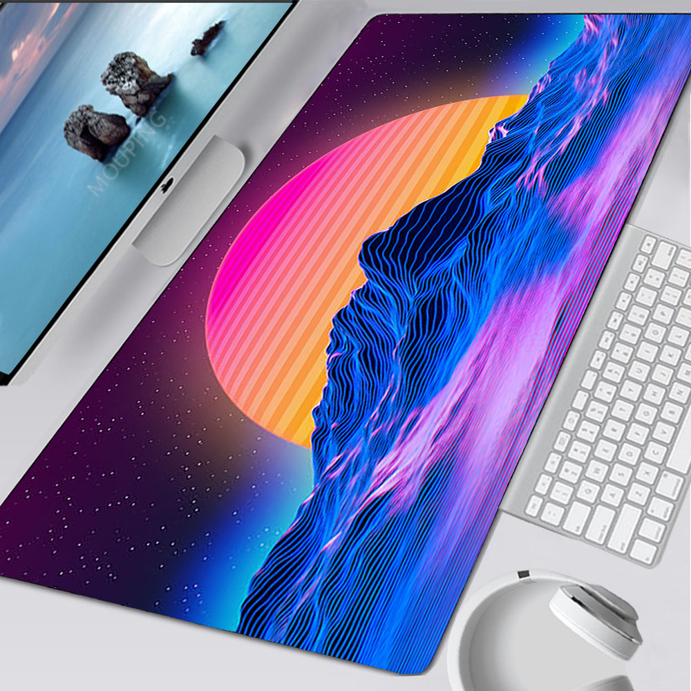 Gaming Accessories Computer - Vaporwave tapis de souris Retrowave/synthwave 900x400