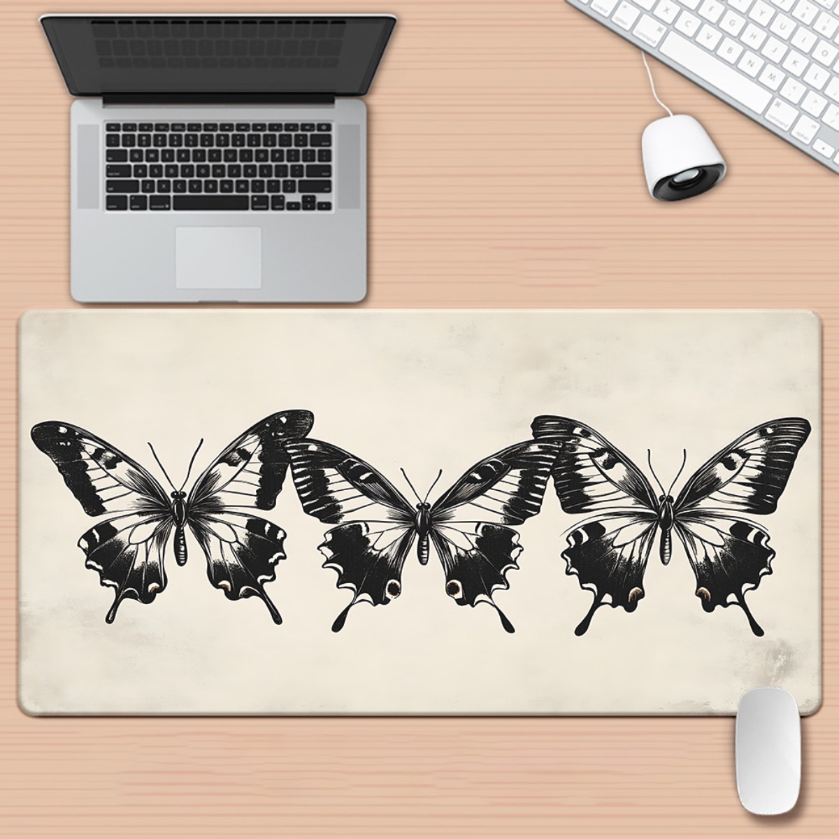 Vintage Gaming Accessories - Tapis de bureau avec illustration de