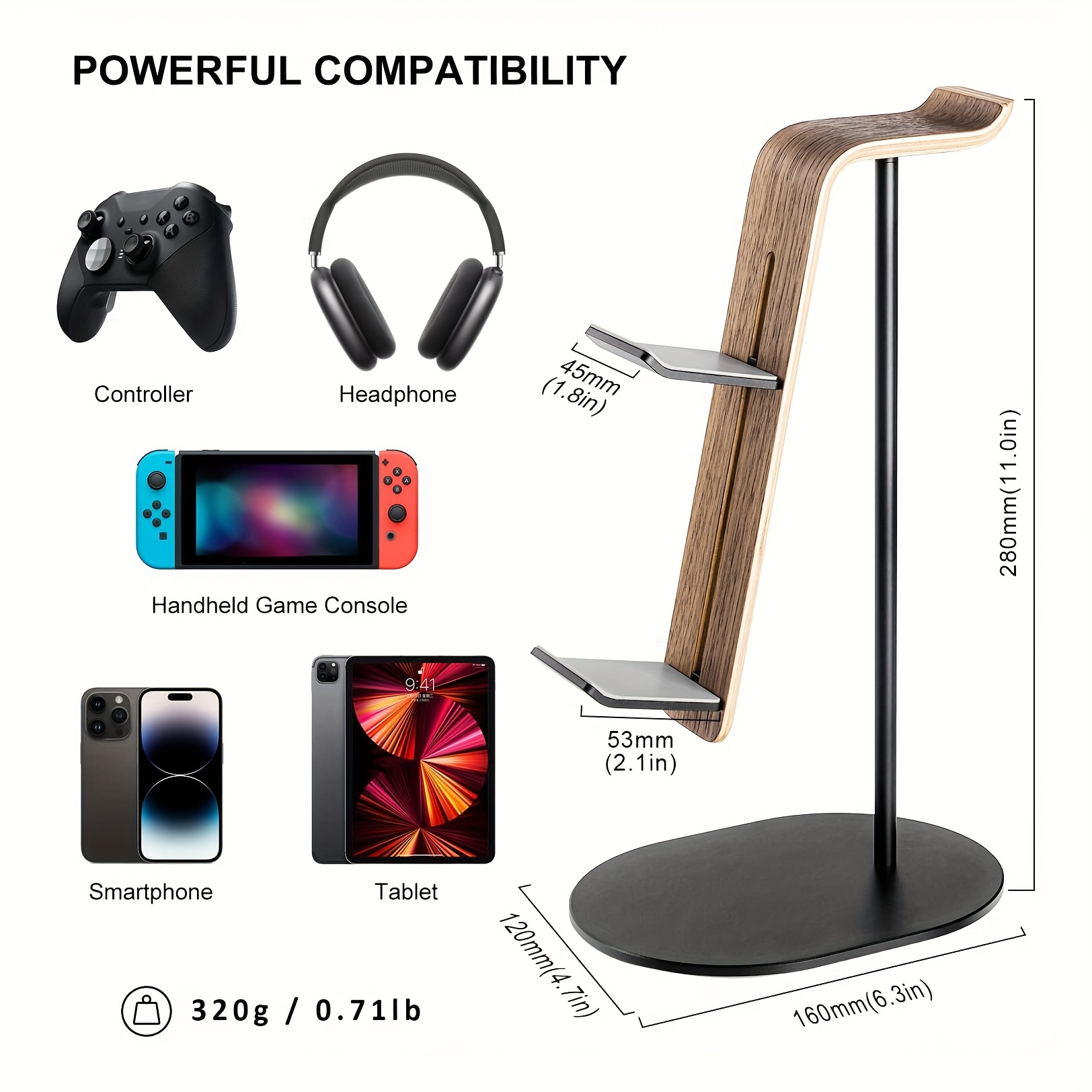 Gaming Zone Accessories - Support de contrôleur et de casque