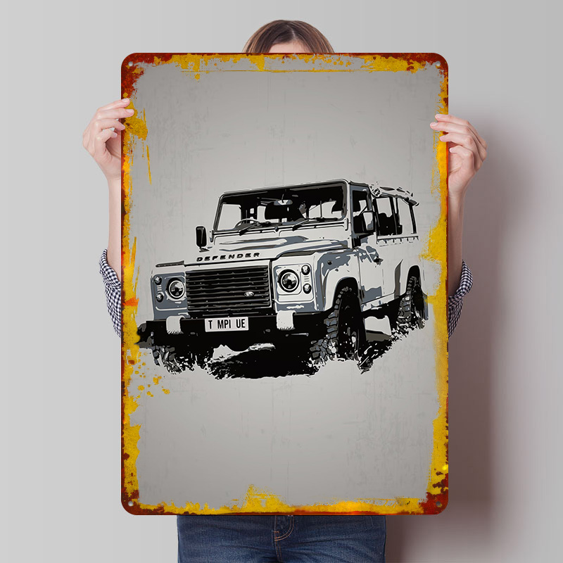 Gaming Accessories Uk - Plaque Métallique Vintage Personnalisée UK Car