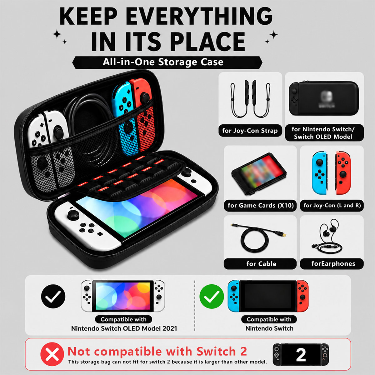 Étui de transport portable, sa - Gaming Accessories Bag avis et prix