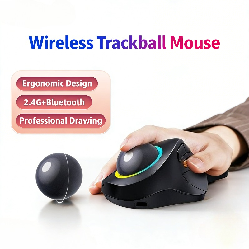 Souris Trackball sans fil RGB  - Gaming Accessories Ipad avis et prix