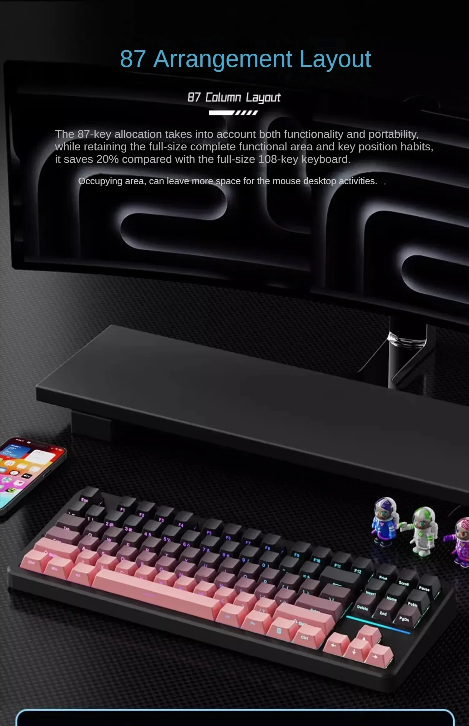 EWEADN-Drapeau mécanique X87 S - Gaming Accessories Uk avis et prix